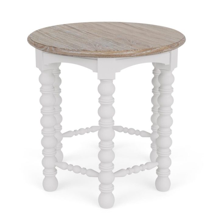 Round Spindle End Table - Image 5