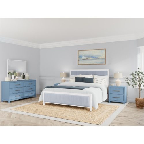 66" 6-drawer Dresser-blue