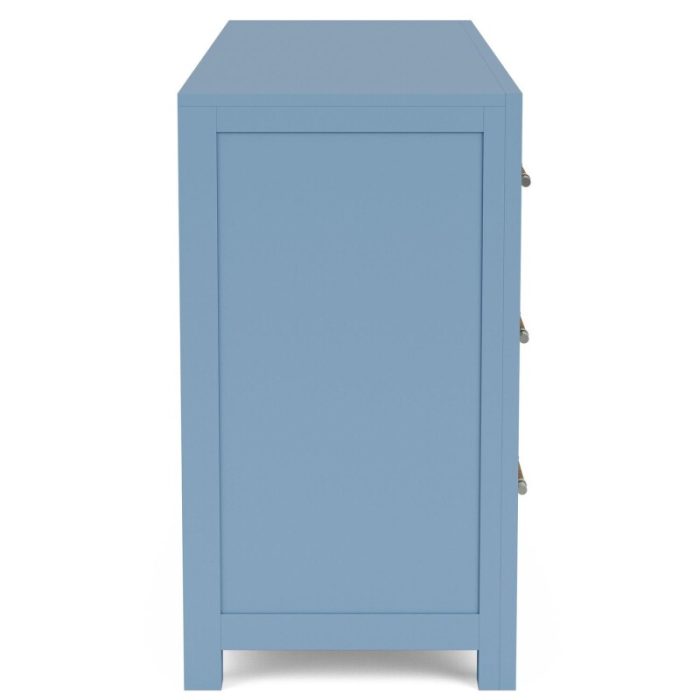 66" 6-drawer Dresser-blue - Image 8