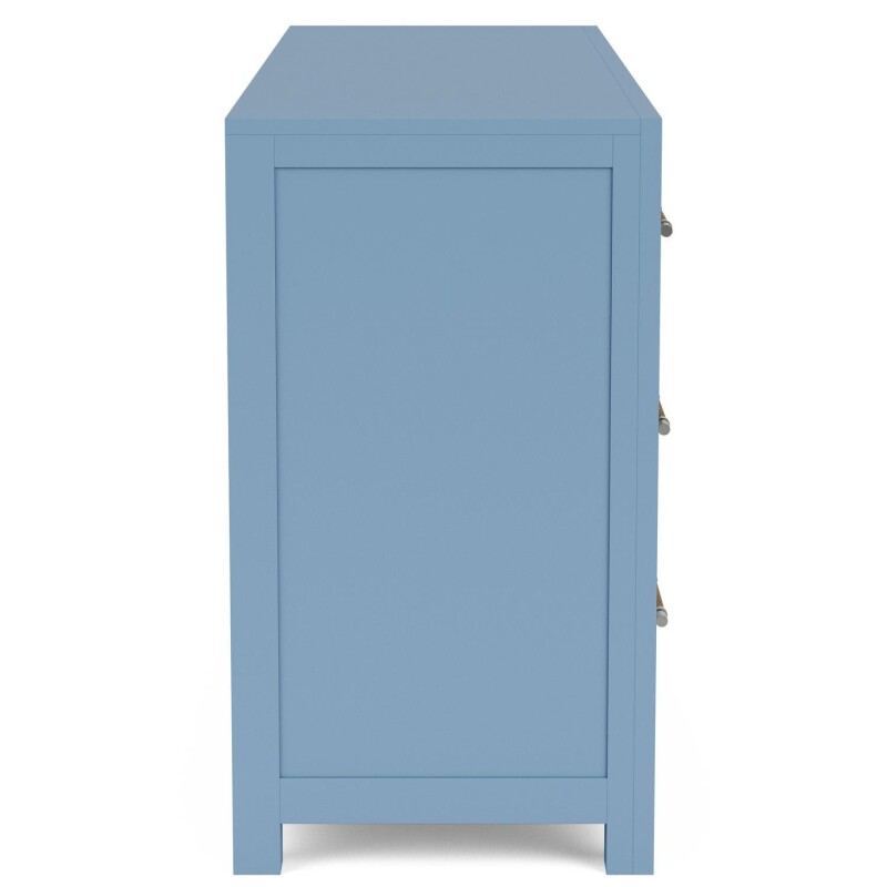 66" 6-drawer Dresser-blue - Image 8