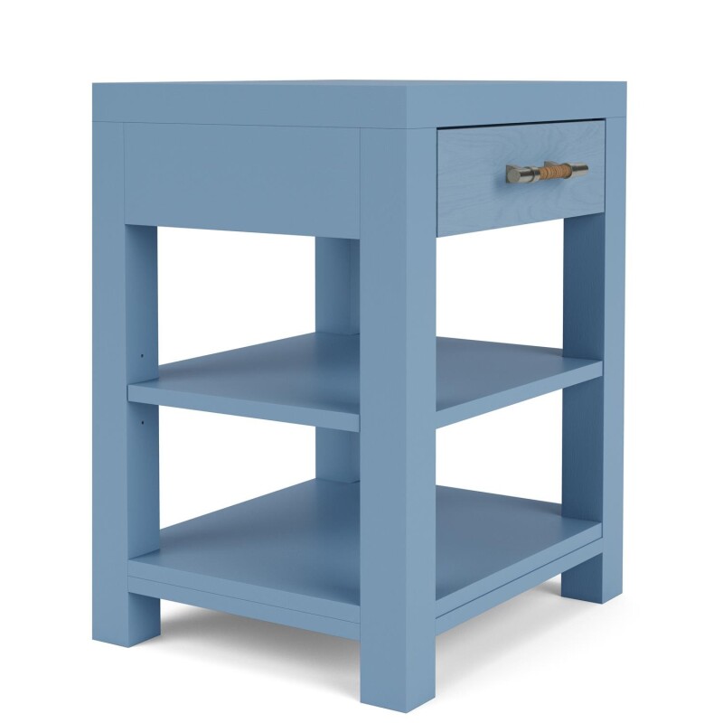 1-drawer Nightstand-blue - Image 6