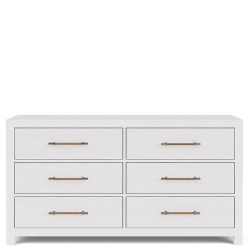66" 6-drawer Dresser-wht