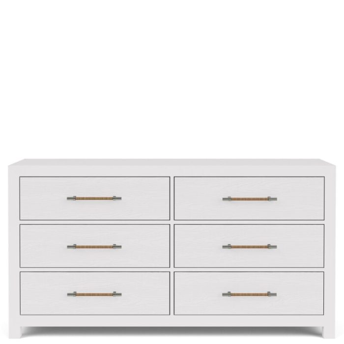 66" 6-drawer Dresser-wht