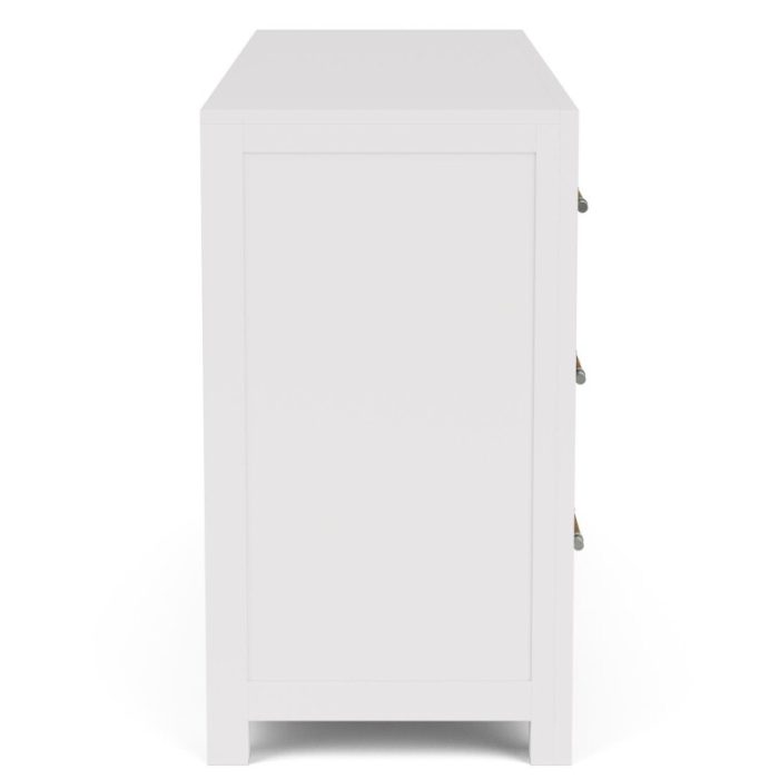 66" 6-drawer Dresser-wht - Image 3