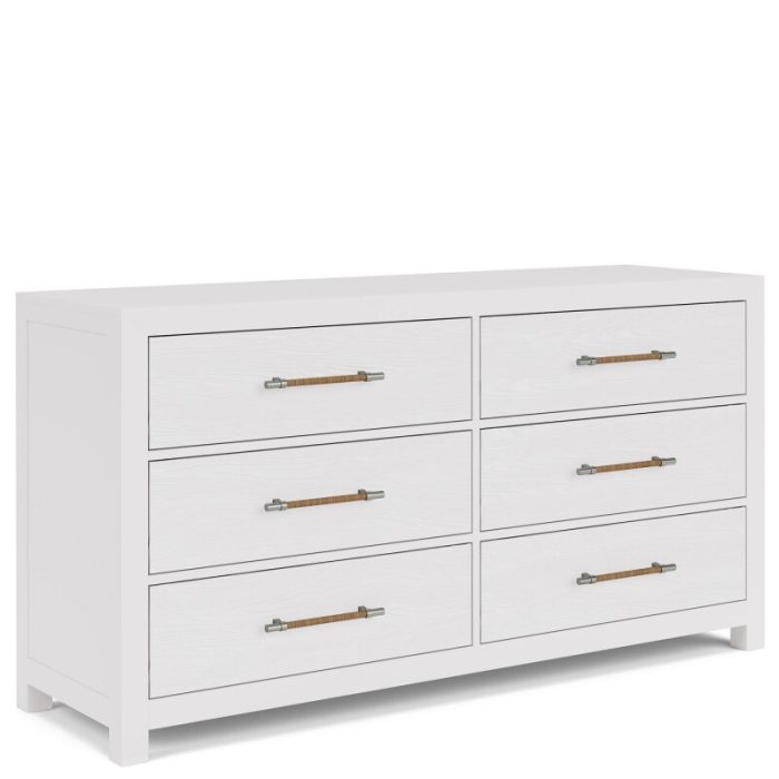 66" 6-drawer Dresser-wht - Image 5
