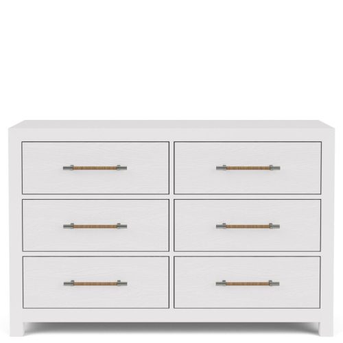 56" 6-drawer Dresser-wht