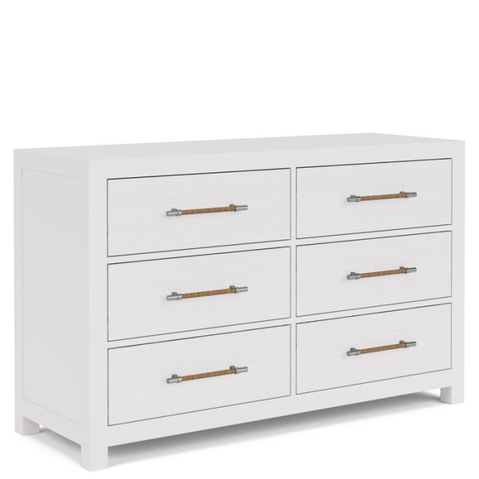 56" 6-drawer Dresser-wht - Image 5