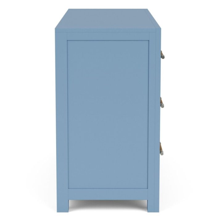 56" 6-drawer Dresser-blue - Image 4