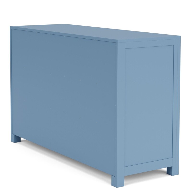 56" 6-drawer Dresser-blue - Image 9
