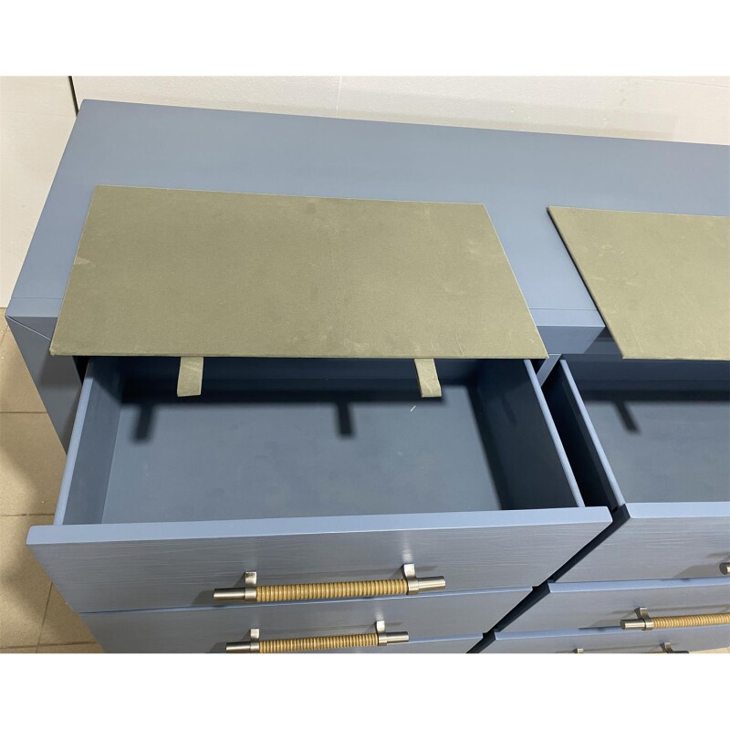 56" 6-drawer Dresser-blue - Image 10