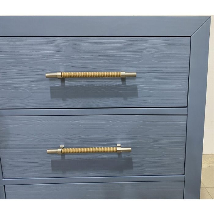 56" 6-drawer Dresser-blue - Image 11