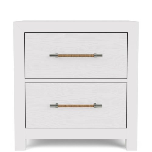 2-drawer Nightstand-white