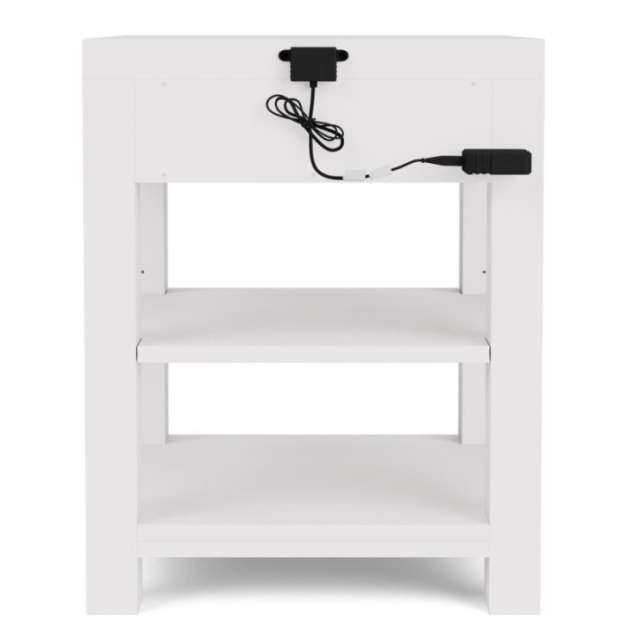 1-drawer Nightstand-white - Image 4