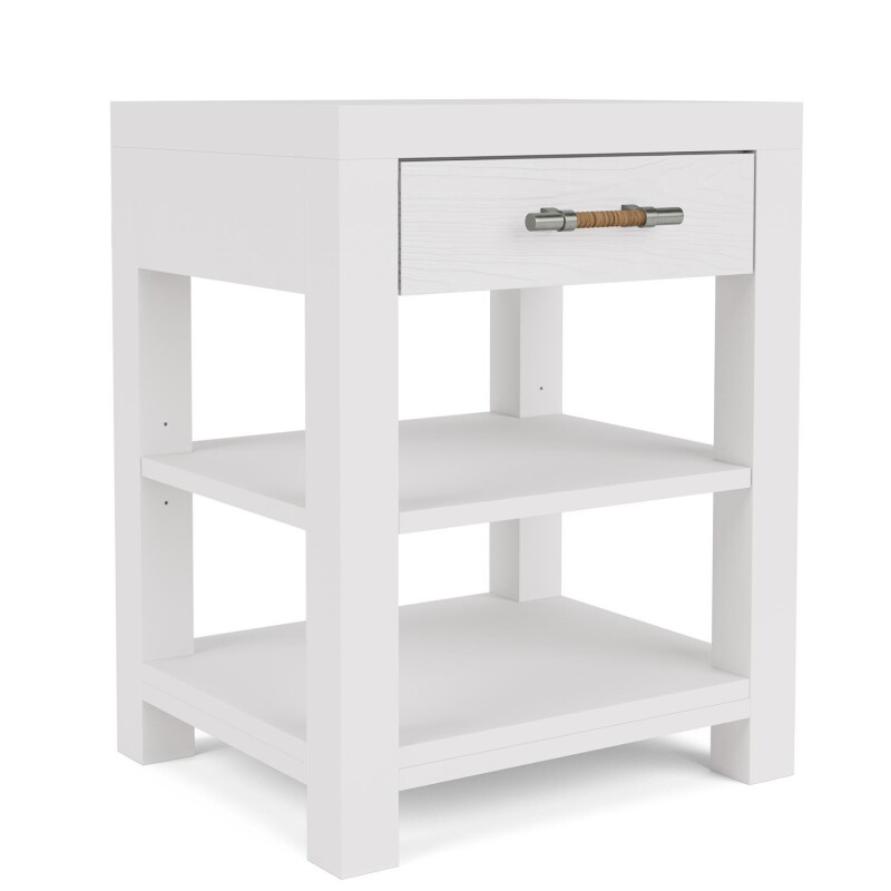 1-drawer Nightstand-white - Image 5