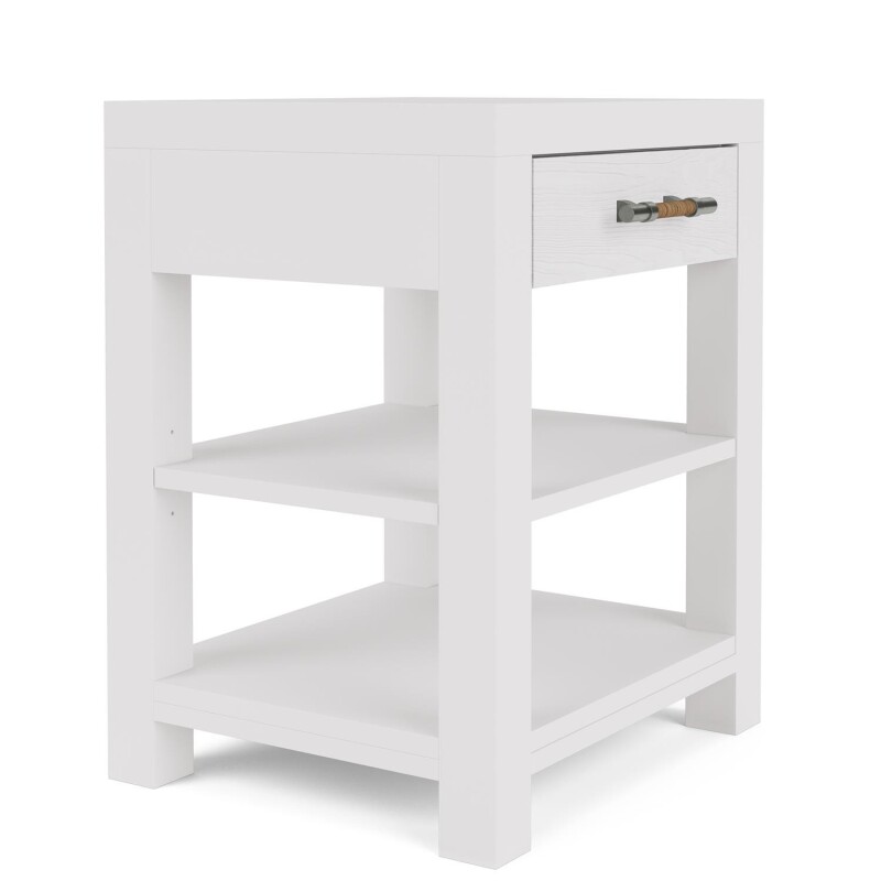 1-drawer Nightstand-white - Image 6