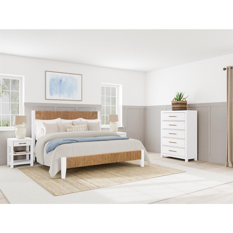 1-drawer Nightstand-white - Image 9