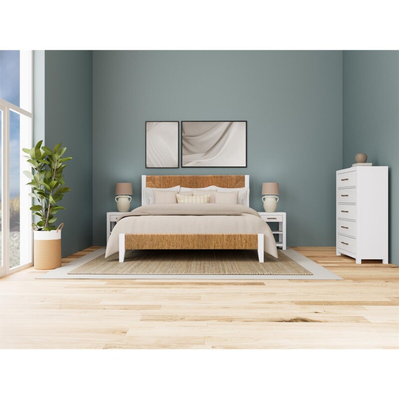 1-drawer Nightstand-white - Image 10