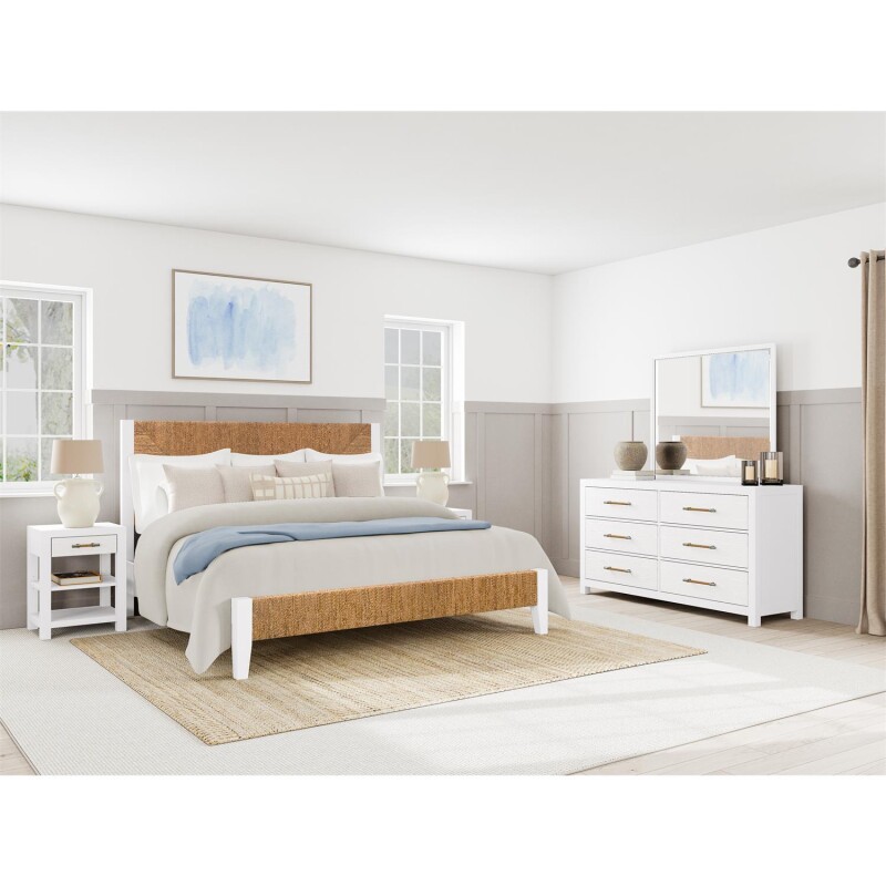 1-drawer Nightstand-white - Image 11