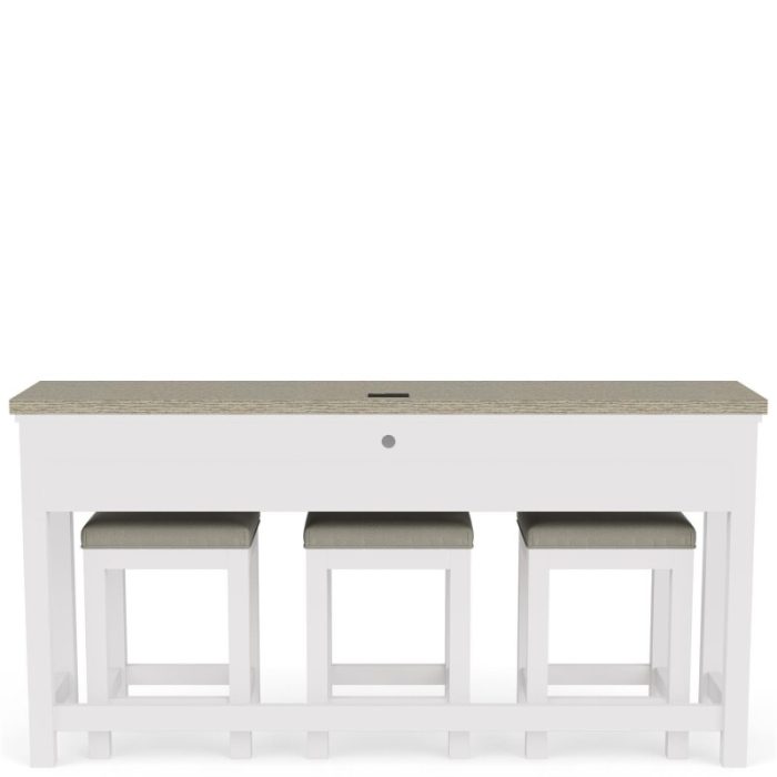 Sofa Table W/3 Stools - Image 4