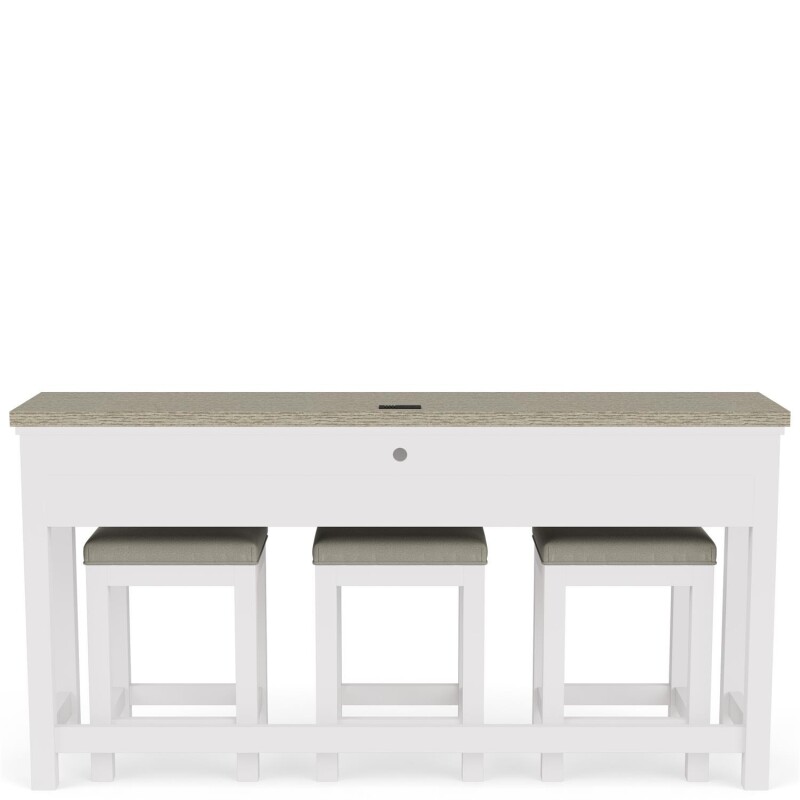 Sofa Table W/3 Stools - Image 4