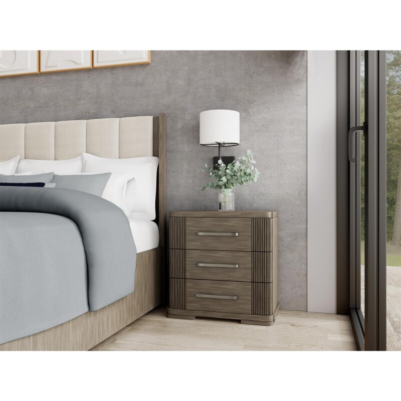 3 Drawer Nightstand - Image 6