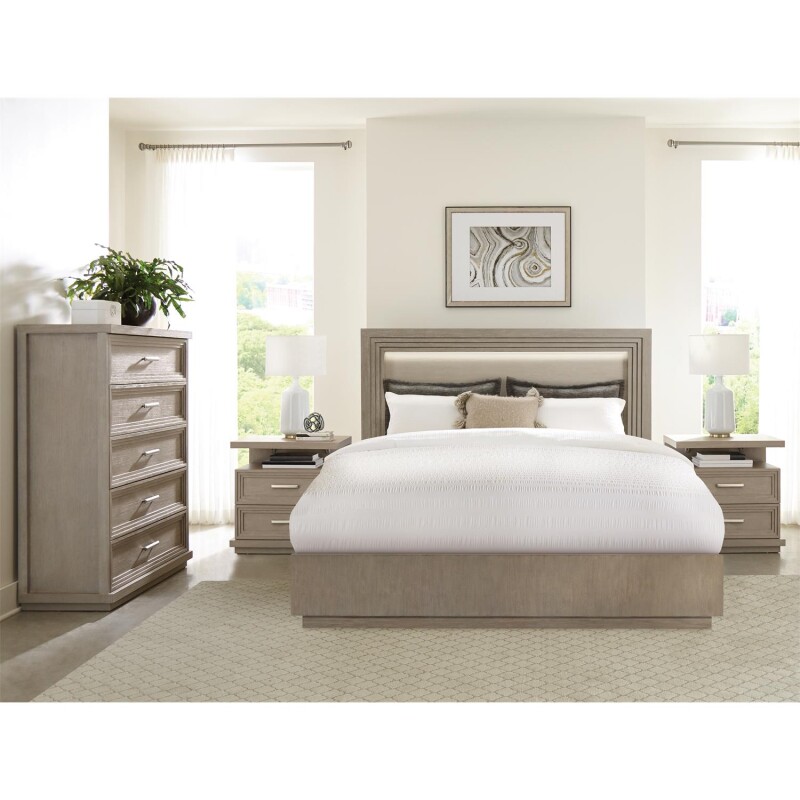 Cascade King Illuminated Panel Bed - Image 6