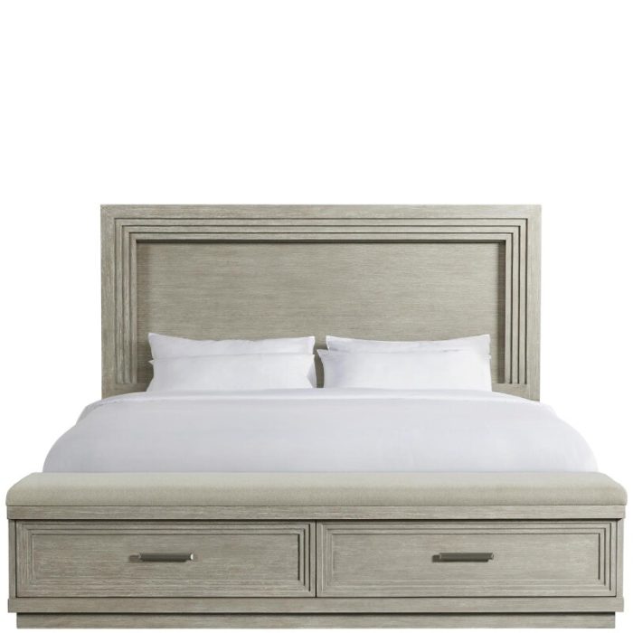 Cascade Queen Illuminated Panel Upholstered Storage Bed - Image 6